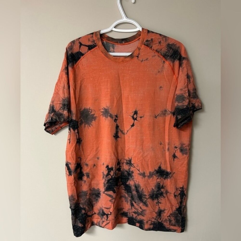 Lululemon Metal Vent Tech Short Sleeve 2.0 Marble Dye‎ Autumn Red